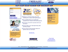 Tablet Screenshot of creditalert.com